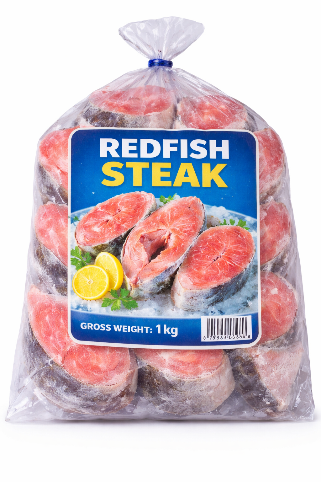 Redfish steak gross weight  1 kg