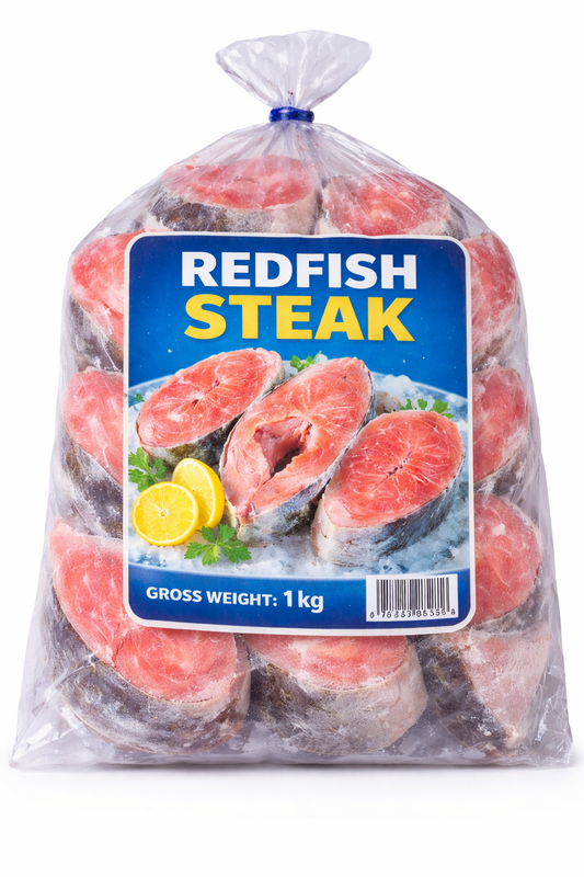 Redfish steak gross weight  1 kg